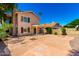 Expansive backyard featuring a large patio and lush greenery at 1334 E Helena Dr, Phoenix, AZ 85022