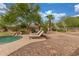 Inviting backyard featuring a custom pool, comfortable lounge chairs, and desert landscaping at 14426 W Becker Ln, Surprise, AZ 85379