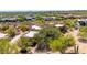 Aerial view of a Southwestern home in a desert community at 22050 N 90Th St, Scottsdale, AZ 85255