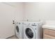 Close up of washer and dryer at 22050 N 90Th St, Scottsdale, AZ 85255
