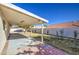 The patio features brick floors and a well-built roof perfect for relaxing outside at 2317 E Lynwood St, Mesa, AZ 85213
