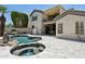 Backyard with a pool, spa, and covered patio at 3202 E Orange Dr, Phoenix, AZ 85018