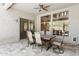 Covered patio with an outdoor table and chairs at 3202 E Orange Dr, Phoenix, AZ 85018
