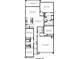 Open concept first floor plan of a new home with four bedrooms and a two car garage at 35556 N Common Ct, San Tan Valley, AZ 85140
