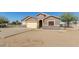 A tan exterior with desert landscaping, side yard, and attached two-car garage at 3720 E Vista Grande --, San Tan Valley, AZ 85140