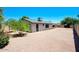 Expansive backyard area showcasing low maintenance gravel landscaping and perimeter privacy fence at 4079 E Shangri La Rd, Phoenix, AZ 85028