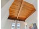 Exposed wood beam ceiling with triangular construction and neutral colors at 4747 N Scottsdale Rd # 4003, Scottsdale, AZ 85251