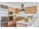 Modern kitchen with light wood cabinetry, stainless steel appliances, and elegant countertops at 4747 N Scottsdale Rd # 4003, Scottsdale, AZ 85251