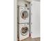 Convenient stacked washer and dryer, maximizing space in the laundry area at 4747 N Scottsdale Rd # 4003, Scottsdale, AZ 85251