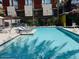 The bright blue community pool offers residents a relaxing place to cool off on hot days at 4747 N Scottsdale Rd # 4003, Scottsdale, AZ 85251