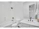 Clean bathroom featuring a shower-tub combo and modern fixtures at 4756 E Ironhorse Rd, Gilbert, AZ 85297