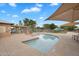 Smaller community pool with wading area and sunshade, perfect for families at 4756 E Ironhorse Rd, Gilbert, AZ 85297