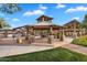 Community pavilion with stone pillars and peaked roof offers a place for outdoor gatherings at 4756 E Ironhorse Rd, Gilbert, AZ 85297