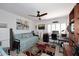 Spare bedroom with a daybed, a desk, and shelving at 7860 E Camelback Rd # 404, Scottsdale, AZ 85251