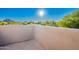 Balcony with mountain views on a sunny day at 10772 E Running Deer Trl, Scottsdale, AZ 85262