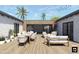Beautiful outdoor patio with stylish furniture, lush plants, and serene ambiance, perfect for relaxing and entertaining at 1111 E Coronado Rd, Phoenix, AZ 85006