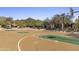 Community basketball court with professionally painted surface and mountain views. Plenty of adjacent parking available at 11550 E Paradise Ln, Scottsdale, AZ 85255