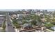 Aerial view of a neighborhood with tree-lined streets, single-Gathering homes, and city views in the distance at 1650 N 10Th St, Phoenix, AZ 85006