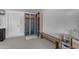Mudroom featuring storage lockers, a bench, and neutral paint at 2018 E Balboa Dr, Tempe, AZ 85282