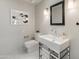 Elegant bathroom featuring a modern sink, sleek fixtures, and stylish decor at 23240 N Country Club Trl, Scottsdale, AZ 85255