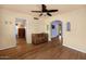 Hardwood floors, archways and natural light enhance this cozy living space with vintage charm at 2545 N 14Th St, Phoenix, AZ 85006