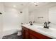 Functional bathroom featuring a double sink vanity with a bathtub at 26956 N 83Rd Gln, Peoria, AZ 85383