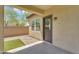 View of covered back patio with backyard featuring gravel, and partial wall at 33731 N Bowles Dr, San Tan Valley, AZ 85144