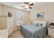 Charming bedroom features stylish furniture and plantation shutters, creating a cozy and inviting space at 4245 E Ficus Way, Gilbert, AZ 85298