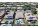 Aerial view of a neighborhood featuring beautiful homes and well-maintained landscaping at 4266 E Blue Sage Ct, Gilbert, AZ 85297