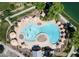 Community pool with splashpad area at 4266 E Blue Sage Ct, Gilbert, AZ 85297