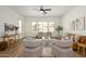 Comfortable living room with modern furnishings, neutral color palette, and lots of natural light at 4266 E Blue Sage Ct, Gilbert, AZ 85297