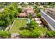 Home with a pool and a lush yard featuring mature trees and meticulous landscaping at 7236 W Electra Ln, Peoria, AZ 85383