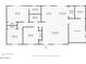 Detailed floor plan showcasing the layout of the home, including bedrooms, bathrooms, kitchen, and living areas at 724 N Pine St, Gilbert, AZ 85233