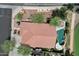 Aerial view of home with a pool surrounded by desert landscaping and a tile roof at 11101 W Wilshire Dr, Avondale, AZ 85392