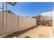 Fenced backyard with gravel landscaping at 11411 N 91St Ave # 28, Peoria, AZ 85345