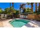 Community hot tub surrounded by stone and landscaping at 11411 N 91St Ave # 28, Peoria, AZ 85345
