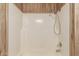 The shower features a modern showerhead and is clean and bright for a refreshing experience at 11411 N 91St Ave # 28, Peoria, AZ 85345