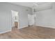 Spacious Primary bedroom with multiple doors and views leading into the Primary bathroom at 1343 W San Carlos Pl, Chandler, AZ 85248