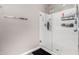 Clean, glass enclosed shower in a neutral bathroom at 17171 W Tonto St, Goodyear, AZ 85338