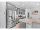 Stylish kitchen with gray cabinets, stainless steel appliances, granite countertops, and a convenient layout at 1727 E Chelsea Ln, Gilbert, AZ 85295