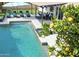 Sparkling pool and patio with an orange tree providing a tranquil outdoor oasis at 1831 E Cornell Dr, Tempe, AZ 85283