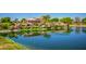 Beautiful entrance to the community with water feature and landscaping at 2191 W Goldmine Mountain Dr, Queen Creek, AZ 85144