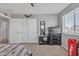 Bedroom showcasing large closet doors, a mirror, and carpeted floors at 3139 E Runaway Bay Pl, Chandler, AZ 85249
