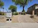 Community mailboxes are surrounded by lush desert landscaping and a brick driveway at 3139 E Runaway Bay Pl, Chandler, AZ 85249