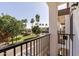 Balcony view with palm trees in the community at 3150 E Beardsley Rd # 1023, Phoenix, AZ 85050