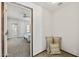 Entryway leading to a cozy bedroom with carpet flooring at 3150 E Beardsley Rd # 1023, Phoenix, AZ 85050