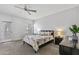 Bright bedroom with neutral tones, ceiling fan, and plenty of natural light at 3150 E Beardsley Rd # 1023, Phoenix, AZ 85050