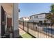 A beautifully landscaped walkway leading to the building with privacy fencing at 3150 E Beardsley Rd # 1023, Phoenix, AZ 85050