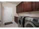 Laundry room with tile floors, stainless steel appliances and a door to the exterior at 3824 N 50Th Pl, Phoenix, AZ 85018