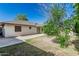 The home's back yard with a grassy space perfect for relaxing and recreation at 560 E San Pedro Ave, Gilbert, AZ 85234